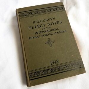 Vintage 1942 Peloubet's Select Notes Book